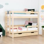Tiroir de lit 120 x 190 BUDDY - bleu clair