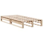 vidaXL Lit bibliothèque sans matelas 90x200 cm bois de pin massif