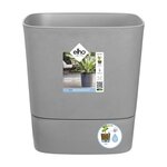 Pot de fleur Carré Greensense Aqua Care Ø 29 5 x hauteur 30 2 cm - 15 L - Vert Jungle