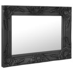 vidaXL Miroir mural style baroque 50x40 cm noir