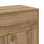 vidaXL Buffet chêne artisanal 60x30x75 cm bois d'ingénierie
