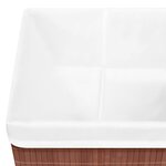 vidaXL Boîtes de rangement en bambou 4 Pièces Marron