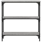 vidaXL Table console sonoma gris 75x22 5x75 cm bois d'ingénierie