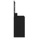 Coiffeuse vidaXL avec lumières LED Chêne Noir 100x41x135 cm