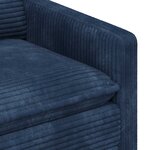 vidaXL Canapé Bleu marine 156 x 81 x 87 5 cm Polyester