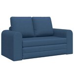 vidaXL Canapé-Lit 60cm Bleu tissu