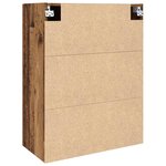 vidaXL Armoire suspendue Montage mural Bois ancien 69 5 x 34 x 90 cm