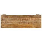 vidaXL Table console 110x35x76 cm Bois de manguier brut