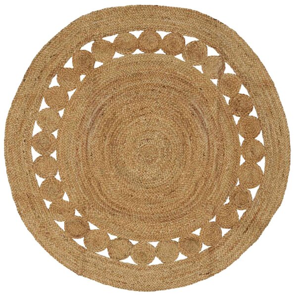 vidaXL Tapis de surface Naturel Ø 150 cm Jute