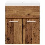 vidaXL Ensemble de meubles salle de bain 2 Pièces bois d'ingénierie