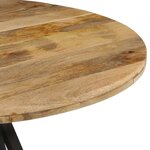 vidaXL Table à dîner 110x75 cm Bois de manguier massif