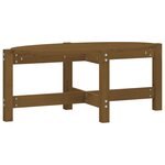 vidaXL Table basse Marron miel 87x48x35 cm Bois massif de pin