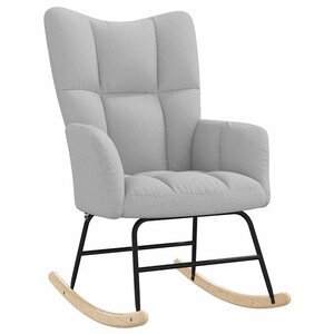 vidaXL Chaise à bascule gris nuage tissu
