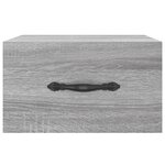 vidaXL Table de chevet murale sonoma gris 35x35x20 cm