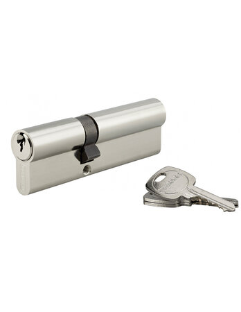 THIRARD - Cylindre de serrure double entrée STD UNIKEY (achetez-en plusieurs  ouvrez avec la même clé)  40x60mm  3 clés  nickelé