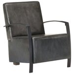 vidaXL Chaise de canapé marron délavé cuir véritable