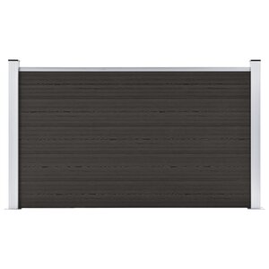 vidaXL Panneau de clôture WPC 180x105 cm Noir