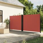 vidaXL Auvent latéral rétractable terre cuite 160x600 cm