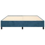 vidaXL Cadre de lit sans matelas bleu foncé 200x200 cm velours