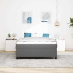 vidaXL Cadre de lit plateforme Gris clair 140 x 200 cm