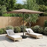 vidaXL Parasol de jardin 200 x 300 cm Polyester Rectangulaire Taupe