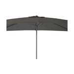 Parasol aluminium avec manivelle 3x2m tilt gris