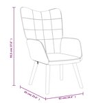 vidaXL Chaise de relaxation Jaune moutarde Tissu