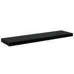 vidaXL Étagère murale flottante Noir brillant 90x23 5x3 8 cm MDF