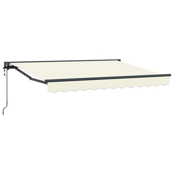 vidaXL Auvent rétractable électrique Crème 3 5 x 2 m