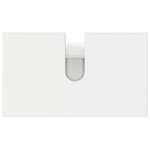 vidaXL Unité de vanité de salle de bain Blanc brillant 60 x 35 x 60 cm