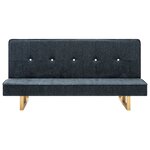 Vidaxl canapé-lit tissu gris foncé