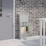vidaXL Boîte de dépôt de colis Noir 44.5 x 29 x 110.5 cm