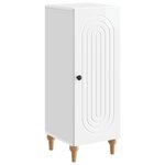 vidaXL Buffet Blanc brillant 33 x 34 5 x 90 cm Bois d'ingénierie