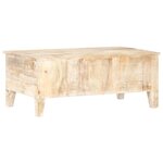 vidaXL Table basse 100x55x40 cm Bois d'acacia brut