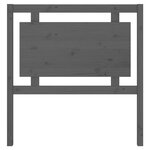 vidaXL Tête de lit Gris 95 5x4x100 cm Bois massif de pin