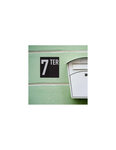 THIRARD - Plaque de signalisation TER  marquage blanc sur fond noir  panneau ABS à visser  56x120mm