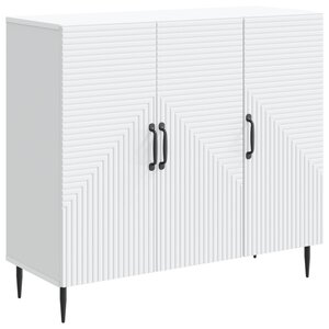vidaXL Buffet Blanc 89 x 34 5 x 80 cm Bois d'ingénierie