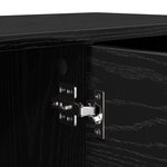 vidaXL Meuble TV Chêne noir 102 x 35 x 36 5 cm Bois d'ingénierie