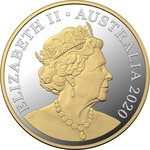 Pièce de monnaie 1 Dollar Australie Kangourous 2020 – Argent BE