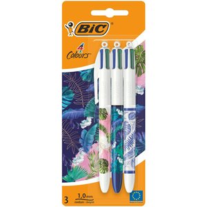 Blister 3 4 COLOURS®DECOR Pointe Moyenne - 4 couleurs Classiques Blister x3 BIC