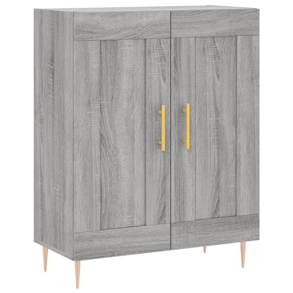 vidaXL Buffet sonoma gris 69 5x34x90 cm bois d'ingénierie