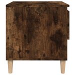 vidaXL Table de chevet Chêne fumé 50x46x50 cm Bois d'ingénierie