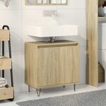 vidaXL Armoire de bain chêne sonoma 58x33x60 cm bois d'ingénierie