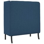 vidaXL Canapé à Haut Dossier Bleu 109 x 56 x 121 cm tissu
