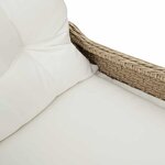 vidaXL Fauteuil inclinable Beige 56 x 66 x 95 cm polyrotin