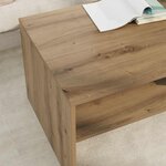 vidaXL Table basse Chêne artisanal 100 x 50 x 40 cm Bois d'ingénierie
