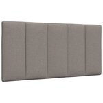 vidaXL Cadre de lit sans matelas taupe 100x200 cm tissu
