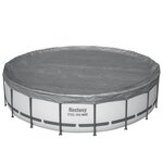 Bestway Couverture de piscine 1 Ø5 49 m Rond Polyester Gris for
