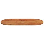 vidaXL Dessus de table 100x50x3 8 cm ovale bois massif d'acacia