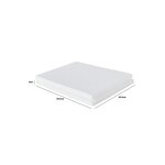 Pack and Move - Lot 2 plaques polystyrène rectangulaires 39 5 x 29 5 x 2 cm - Bricolage  Modélisme  Création - Blanc - A4